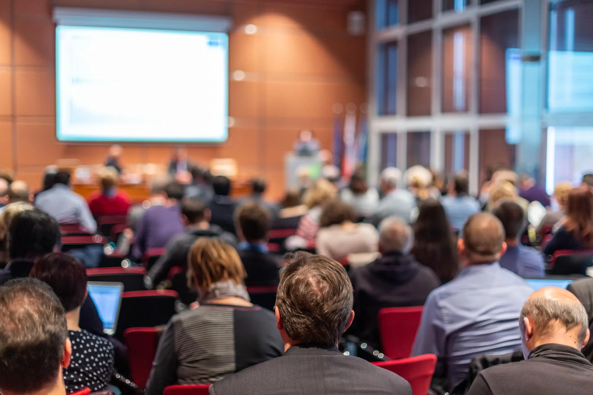 people at a conference